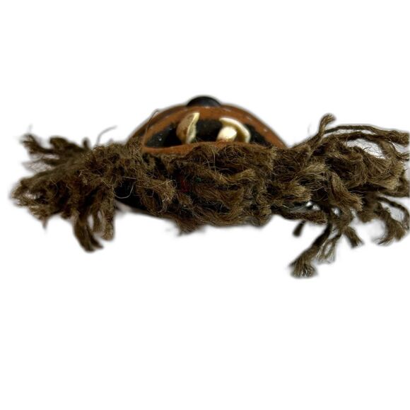 African Malindi Mask W/Cow's Teeth. Symbolizes Fearsome Warriors and Rustlers - Picture 10 of 10